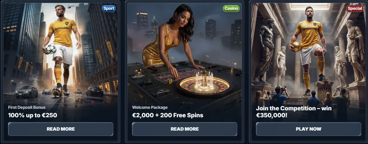BetRepublic Casino — 100% Welcome Bonus plus Free Spins for Canadian players